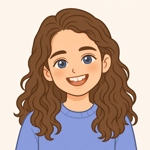 Your sister, smiling